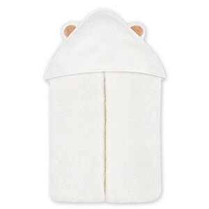 Natemia Ultra Soft Organic Bamboo‎ White Bear Hooded Baby/Toddler Bath Towel